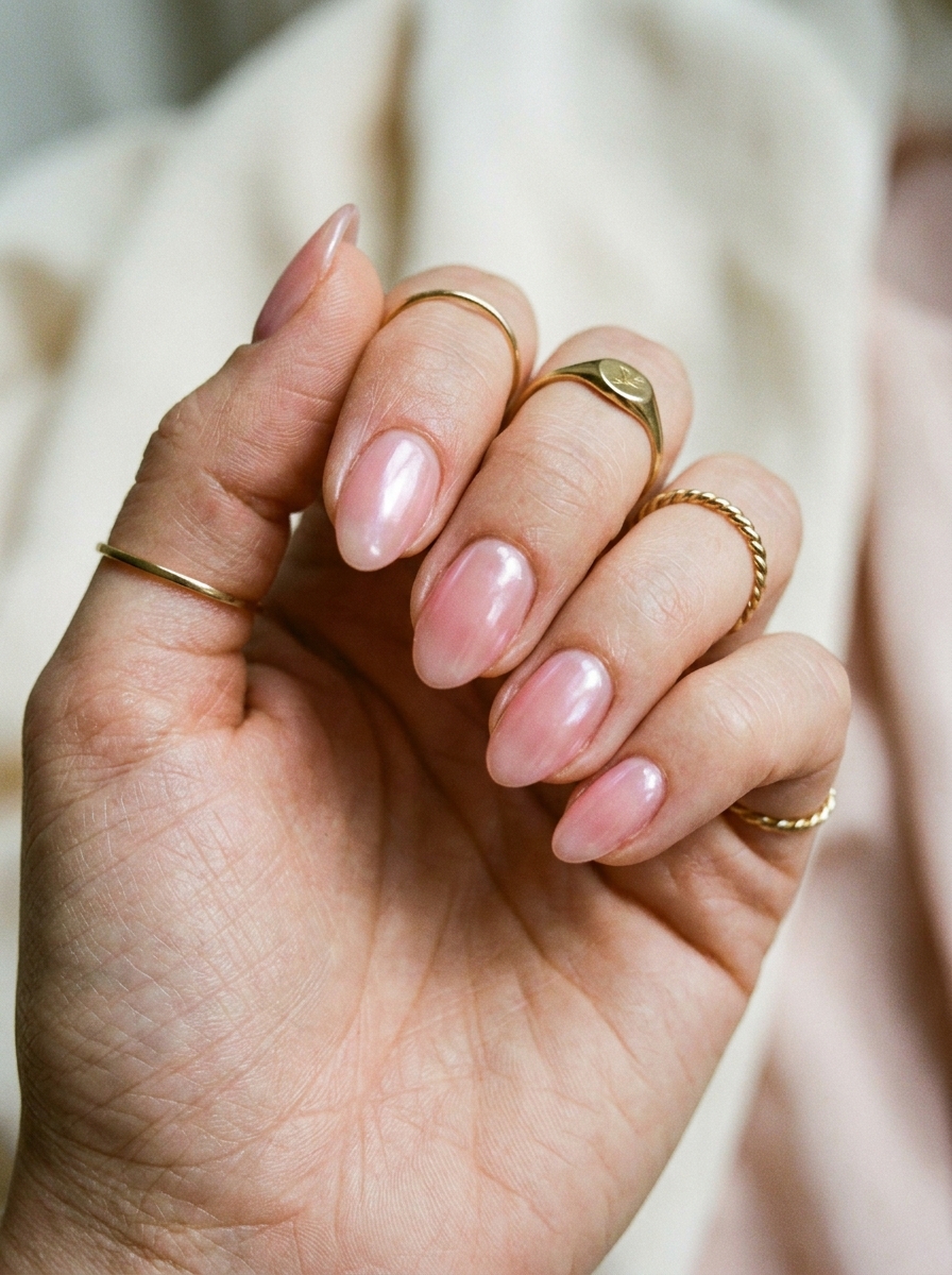 Rosé Glazed Nails als Glazed Nails Inspiration 2026